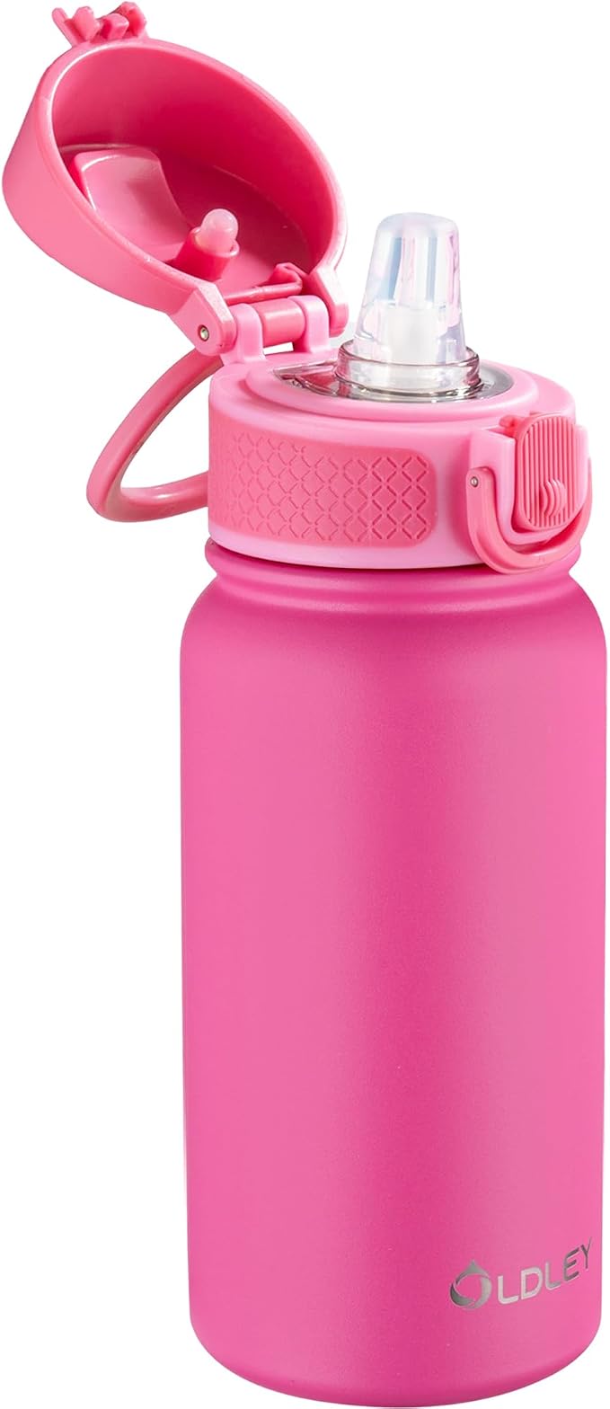 OLDLEY 12oz kids Water Bottle, Stainless Steel Insulated Water Bottle by OLDLEY