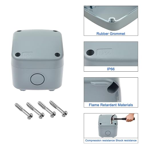 NineLeaf 10PK Project Box ABS Plastic Electrical Boxes, 3 1/4" x 2 3/4" x 2 1/4" - Image 9