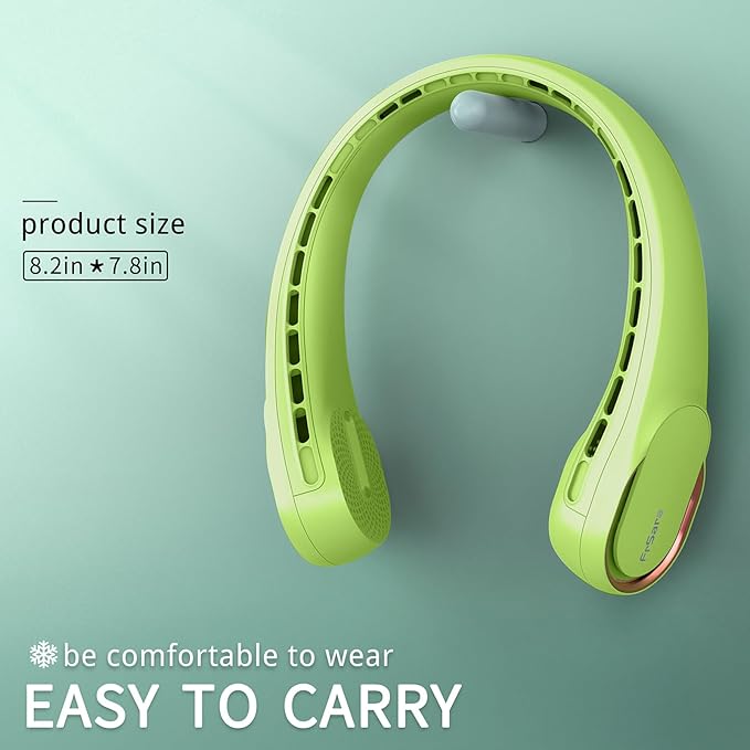 FrSara Bladeless Portable Neck Fan, 360° Surround Wind, Ultra-Quiet, USB - Image 6