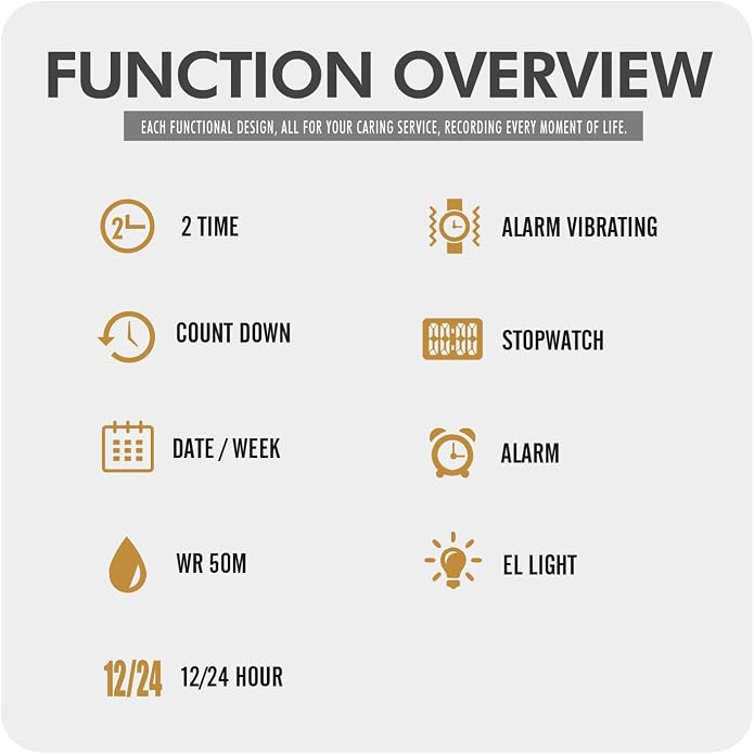 FANMIS Mens Military Multifunction Digital LED Watch Electronic Waterproof - Image 6