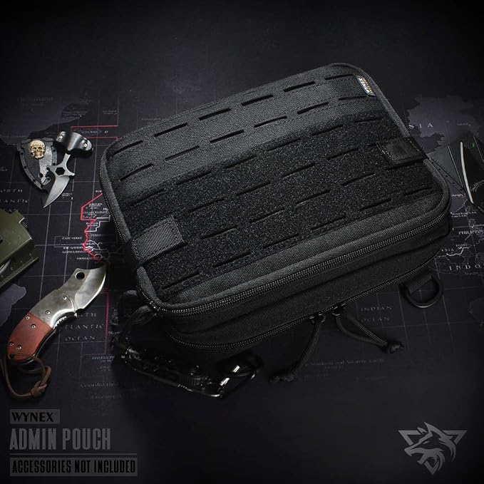 WYNEX Tactical Molle Admin Pouch of Double Layer Design, Admin Pouches Molle - Image 8