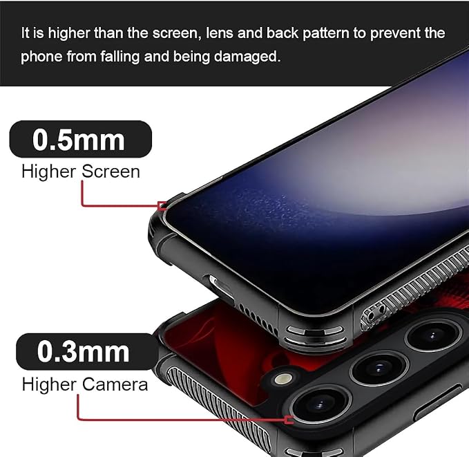 for Samsung Galaxy S23 Plus Case, Gestures Funny Skull Pattern Graphic Design - Image 5
