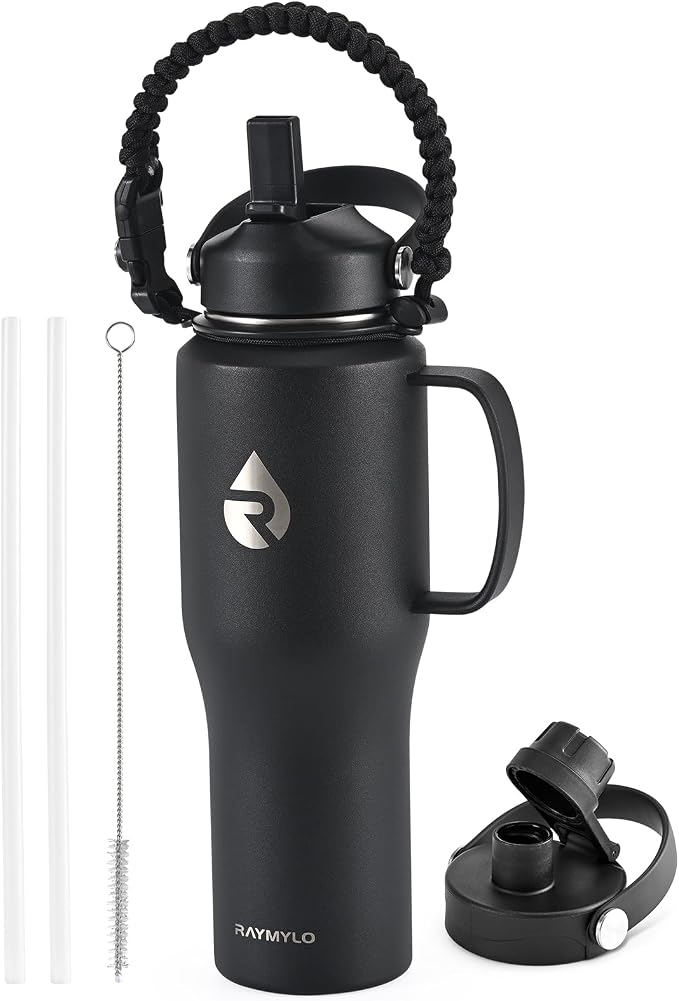 RAYMYLO 32oz Stainless Steel Water Bottle, Triple Wall Vacuum Insulated Water by RAYMYLO
