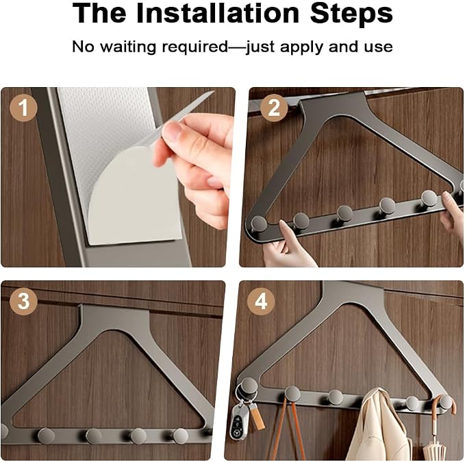 Over-The-Door Hanger Organizer, 2026 New Modern Over Door Hook, Heavy Duty Door - Image 8