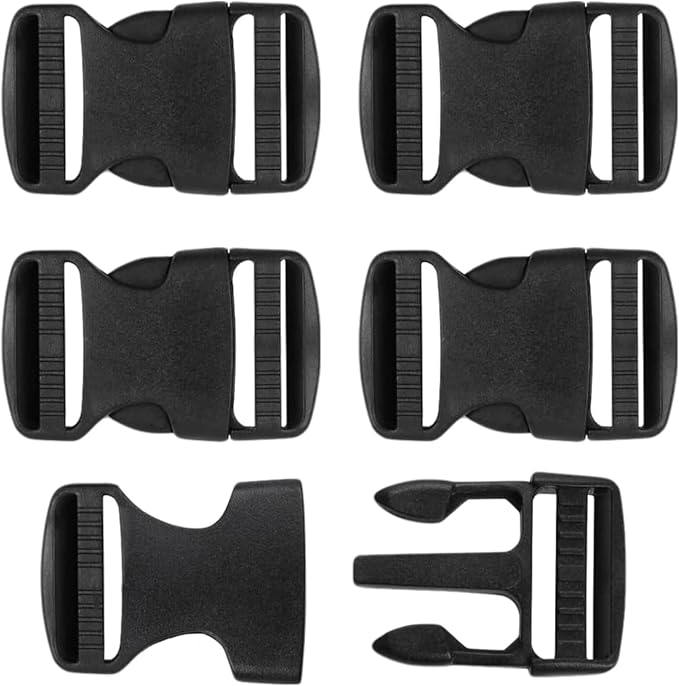 4 Pack 1.5 Inch Buckle Quick Side Release, Heavy Duty Plastic Side Release by Unknown