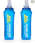 AONIJIE Running Water Bottle 2PCS 500ml/17oz Soft Flask TPU Collapsible Water by AONIJIE