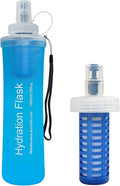 1L Soft Flask Water Bottle, Collapsible Water Bottle by CXWLJL