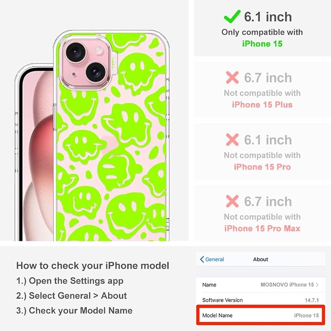 MOSNOVO Case for iPhone 15 - Image 2