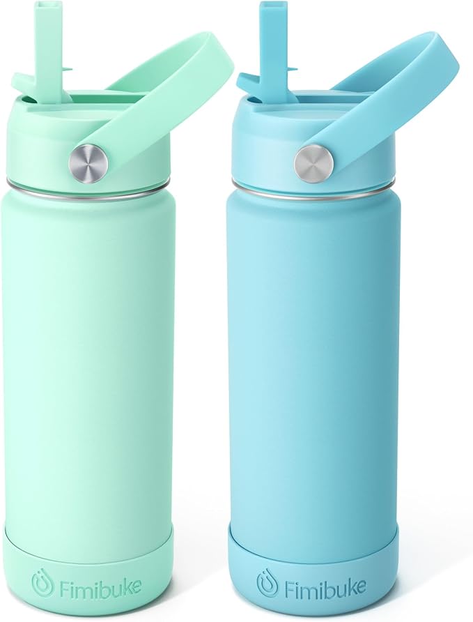 Fimibuke Kids Insulated Water Bottle, 18oz BPA FREE Kids Cup by Fimibuke