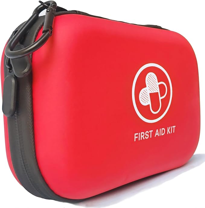 First Aid Kit 150 Piece Waterproof Hard Shell Emergency Medical Kit by JOCTUBO