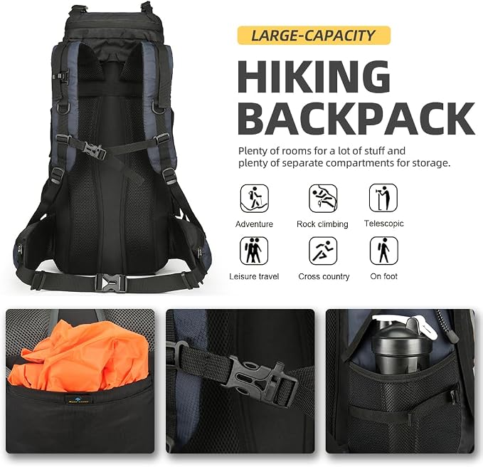 King'sGuard 60L Hiking Backpack - Image 4