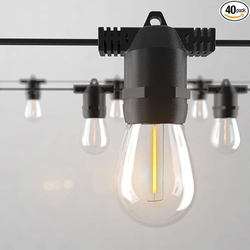 108FT LED Outdoor String Light Waterproof Terrace Light, S14 Shatterproof by ALITADE