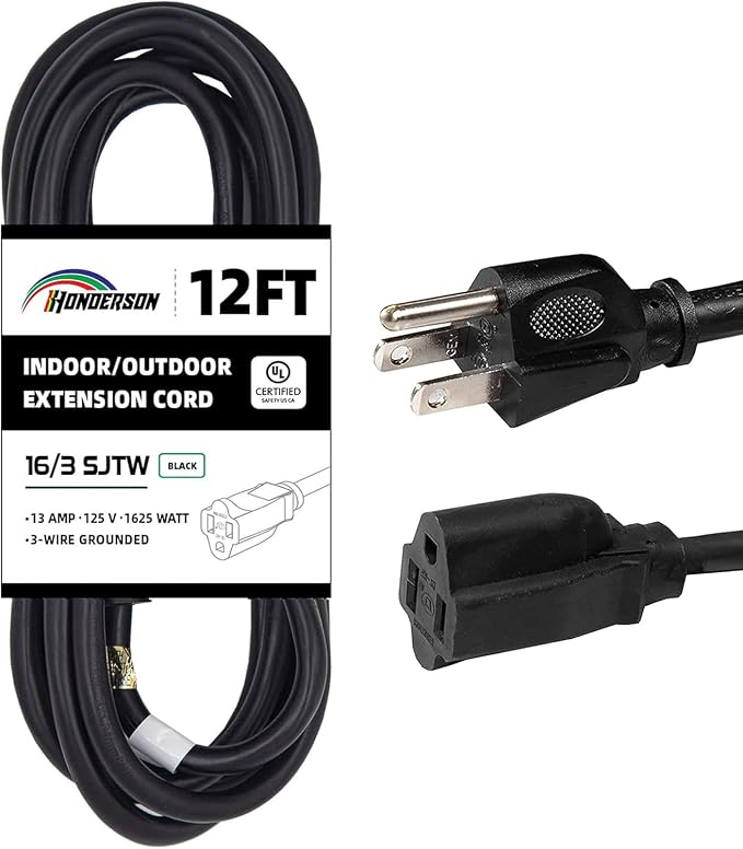 12FT 16/3 Outdoor Extension Cord by HONDERSON