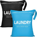 Sylfairy 2 Pcs Large Travel Laundry Bags, Waterproof Wet Dry Bags, Washable by Sylfairy
