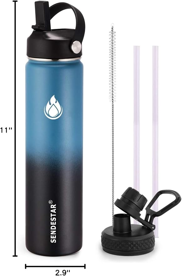SENDESTAR Insulated Water Bottle 24 oz, Double Wall Vacuum Leak Proof Stainless - Image 8