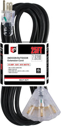 EP 25 Ft 12 Gauge Heavy Duty Extension Cord, 15A 125V 1875W, 3 Outlet by ENERGYPRO