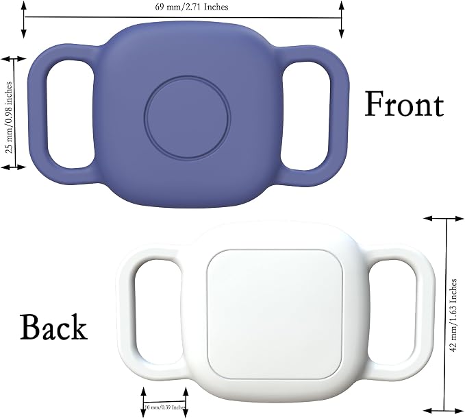 Waterproof Dog Collar Holder for Life360 Tile Mate 2024/2022 Tracker, 2 Pack - Image 2