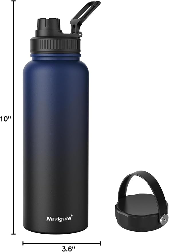 Navigate 40 oz Insulated Stainless Steel Sports Water Bottle - Image 8