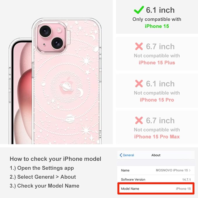 MOSNOVO Case for iPhone 15 - Image 2