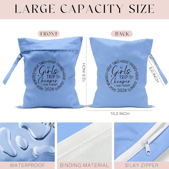 Girls Trip Gifts Wet Dry Bag, Beach Bag Wet Bag Favors, - Image 2
