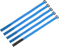 MECCANIXITY 5Pcs Reusable Battery Tie Down Straps, 0.8x20" Blue Nylon by MECCANIXITY