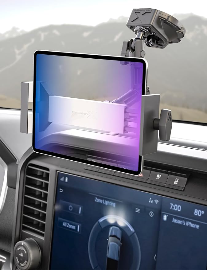 Bracketron HD Tablet Dock PRO Dash and Window Metal Clamp Mount, Universal - Image 2