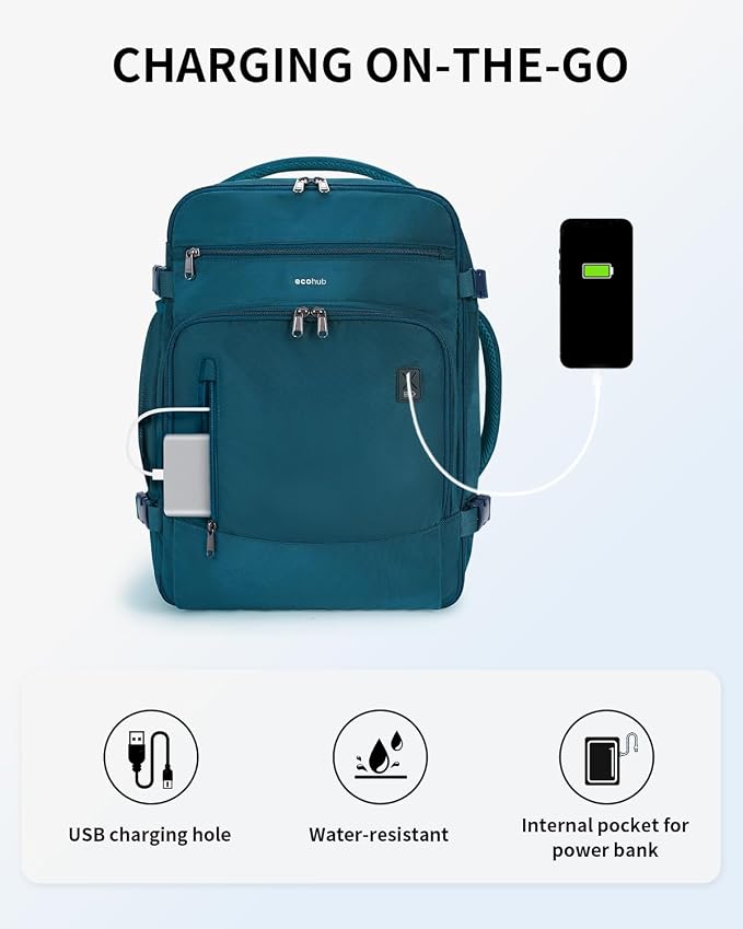 ECOHUB Travel Backpack for Women, Laptop Carry on Backpack - Image 7