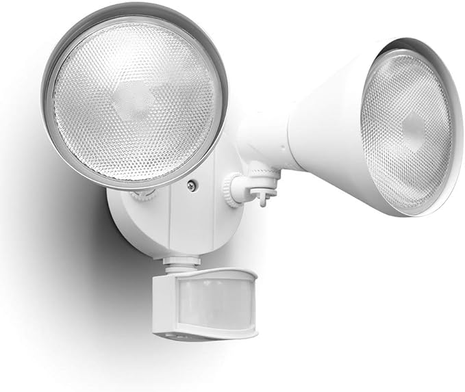 LUTEC 1800LM LED Motion Sensor Light Outdoor, Dual-Head Security Light by LUTEC