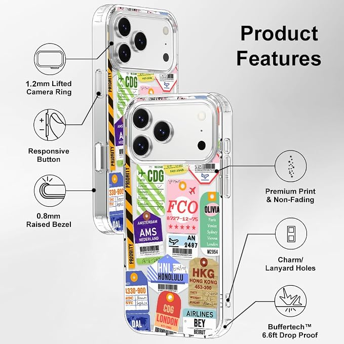 MOSNOVO for iPhone 17 Pro Max Case | Military Grade 6.6ft Drop Tested | Camera - Image 7