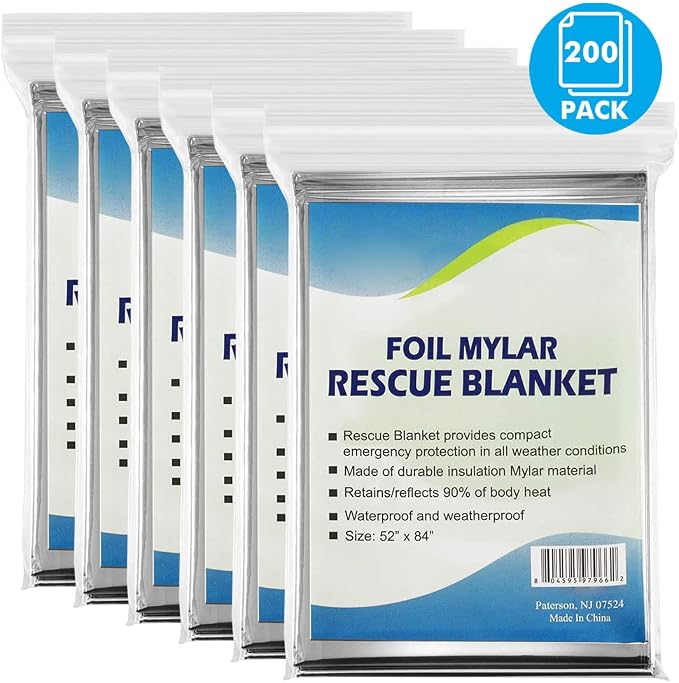 NOVAMEDIC Emergency Mylar Foil Thermal Blankets - Image 2