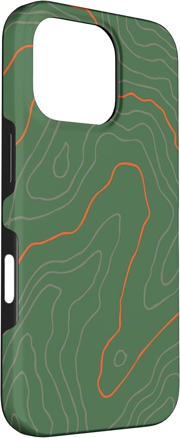 Backcountry Topo Guide Orange Lines Topographical Map Case - Image 3