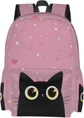 cfpolar 17 Inch Backpack Cute Cartoon Cats Laptop Bag Shoulder Bag School by homedecorations