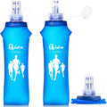 Qidoe 2 Pack Running Vest Soft Flask, 17oz/500ml BPA-Free TPU Collapsible Soft by Qidoe