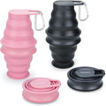 Nefeeko Collapsible Water Bottle, 17oz Reuseable BPA Free Silicone Foldable by Nefeeko