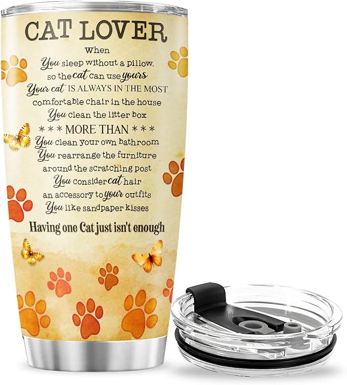 Cat Gifts, Tumblers Lovers For, Tumbler 20 Oz - Image 4