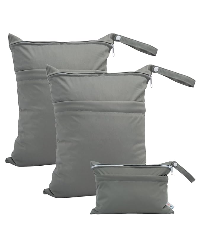 ALVA ALVABABY 3pcs Baby Cloth Diaper Wet/Dry Bags|Waterproof Reusable by ALVABABY