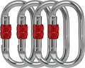 Heavy Duty Locking Climbing Carabiner Clip CE Rated 25 kN 5600 LB Rugged by BYANG