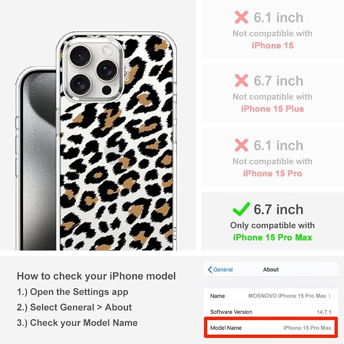 MOSNOVO Case for iPhone 15 Pro Max - Image 2