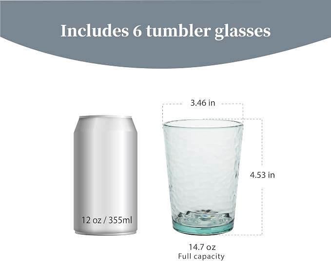 KLIFA- NICE- 14.7 ounce, Acrylic Tumbler Drinking Glasses, Stackable Plastic - Image 2
