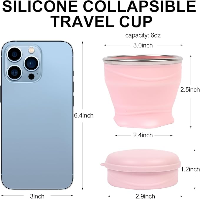 Collapsible Travel Cup with Lid - Image 3