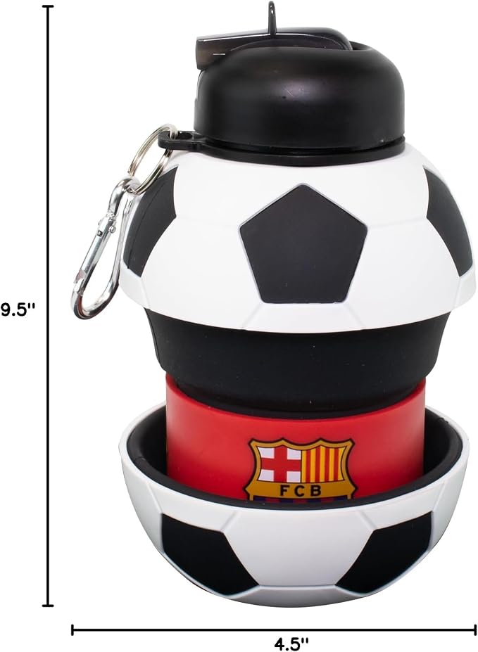 Maccabi ART Barcelona Clip-On Collapsible 1 Liter, 34 oz. size BPA-Free - Image 4