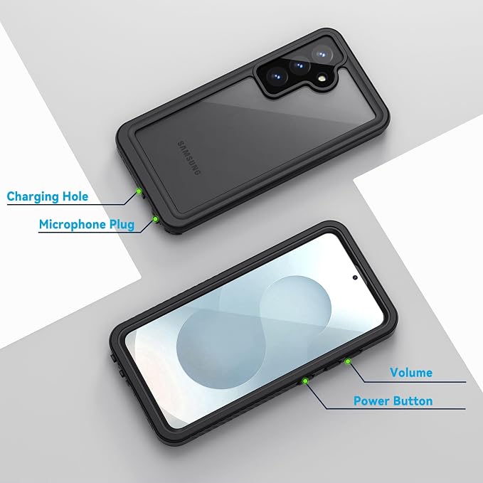 Lanhiem for Samsung Galaxy S25+ Plus Case, IP68 Waterproof Dustproof Case - Image 6