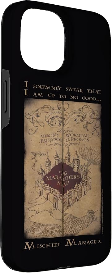 iPhone 15 Harry Potter Marauder's Map Words Case - Image 3