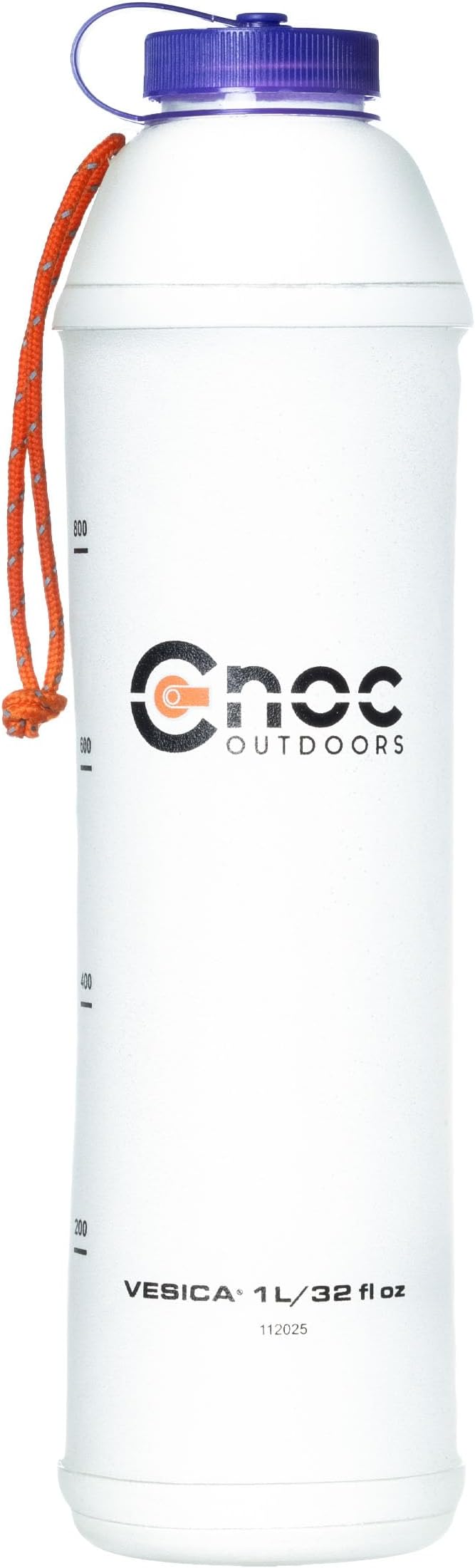 Cnoc Outdoors Vesica Collapsible Water Bottle 1 Liter Green, 42mm wide Mouth by CnocOutdoors