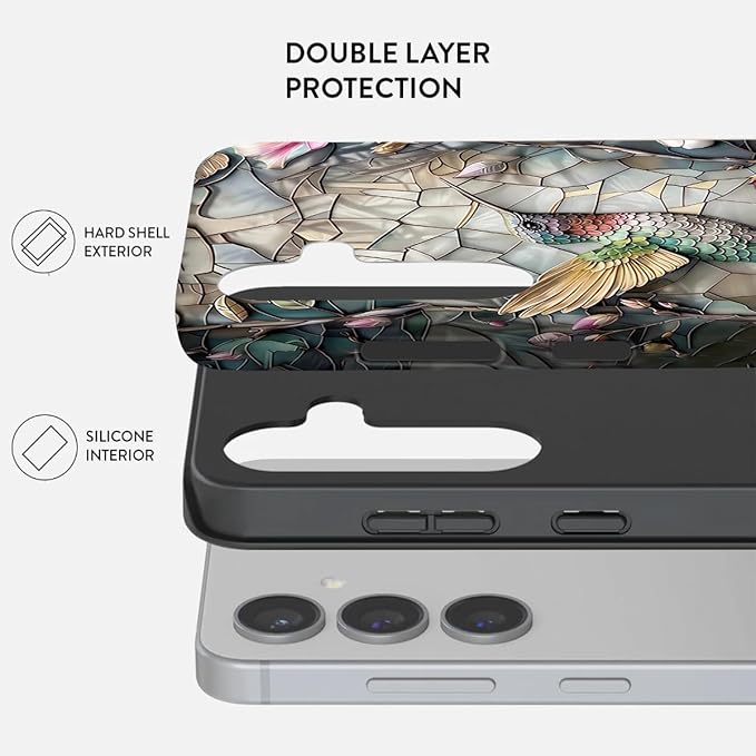 Compatible for Samsung Galaxy S25 Ultra 5G Case, Dual Layer Heavy Duty 2 in 1 - Image 2
