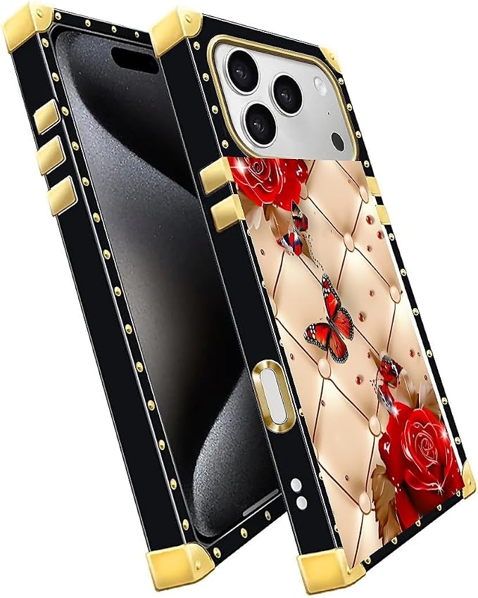 For iPhone 17 Pro Max Case Luxury Golden Decoration - Image 3