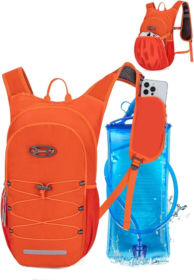 Hydration Backpack with 2L Water Bladder, Hiking Water Backpack by Unknown