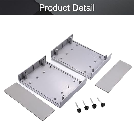 Fielect 6.69" x 5.12" x 2.17" Dustproof Electronic Junction Box Plastic - Image 4
