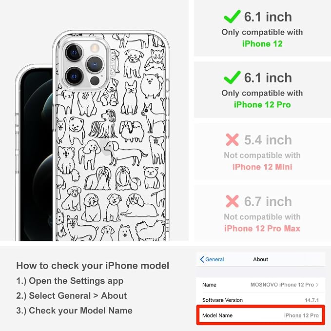 MOSNOVO Case for iPhone 12 & iPhone 12 Pro - Image 2