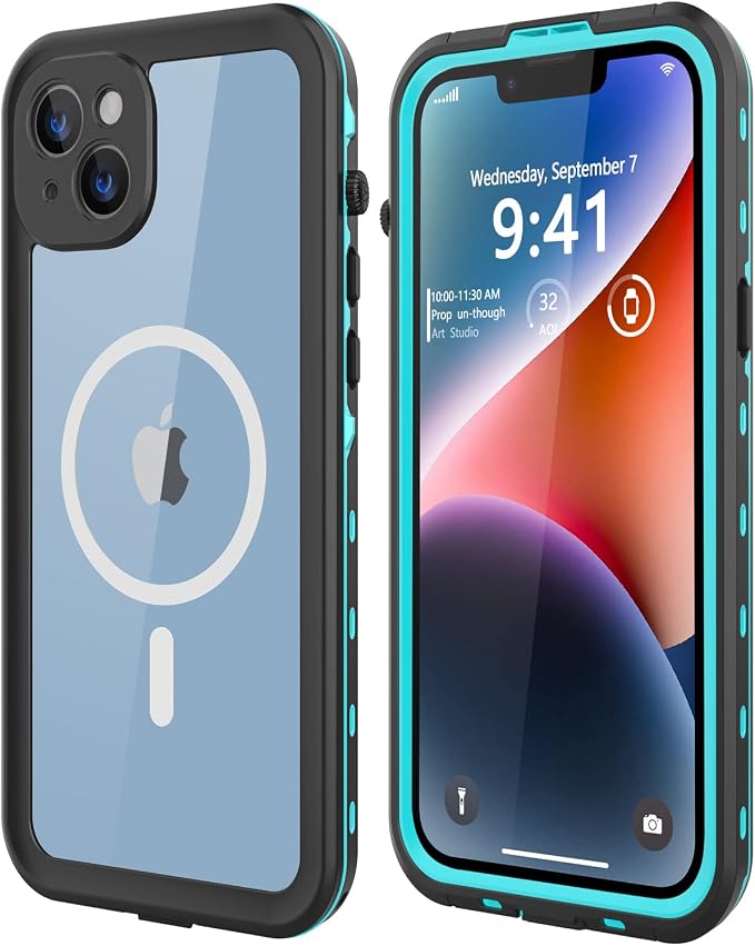 for iPhone 14 Plus Waterproof Case by Dewfoam